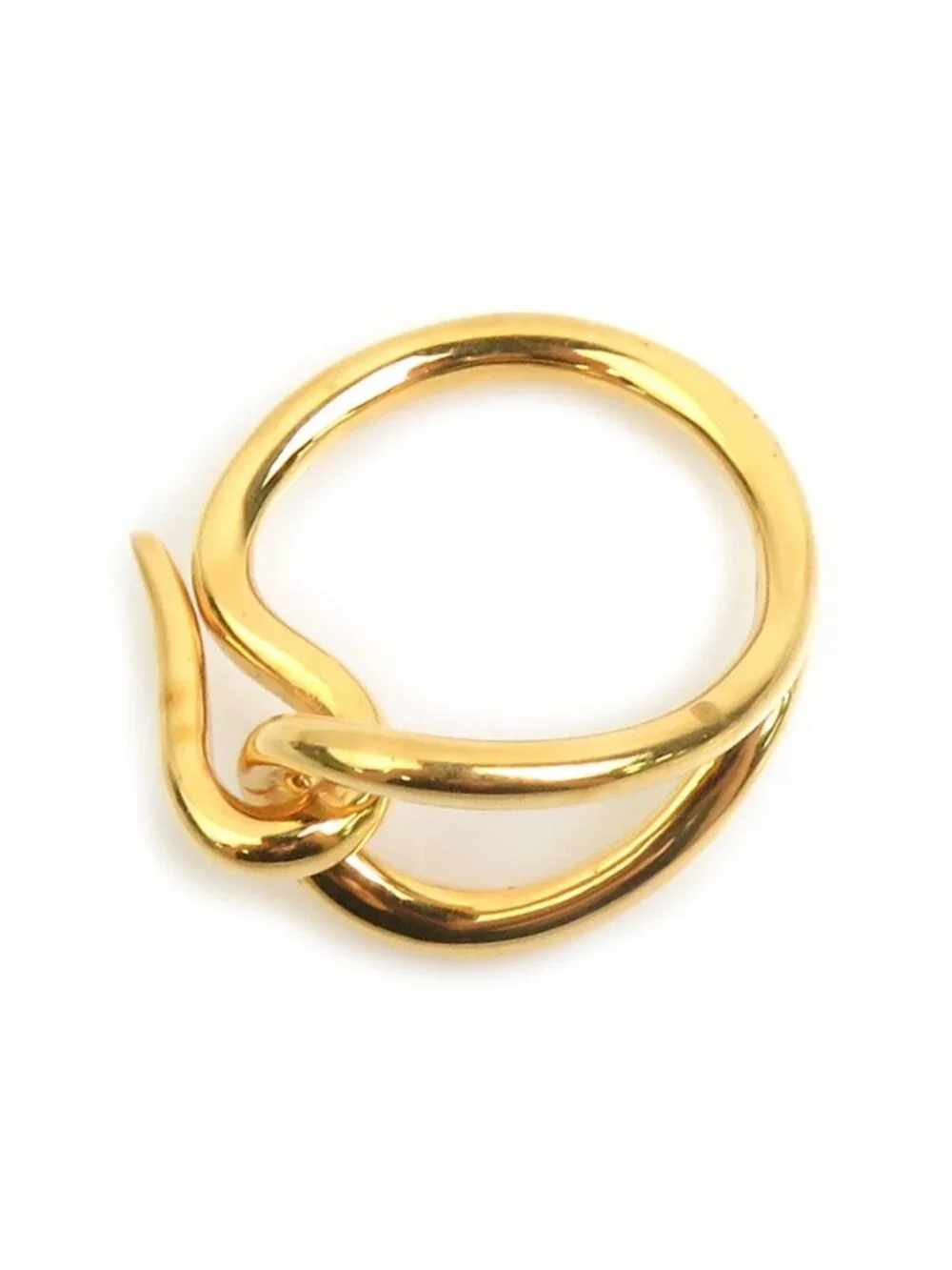 Hermes Scarf Ring Gold
